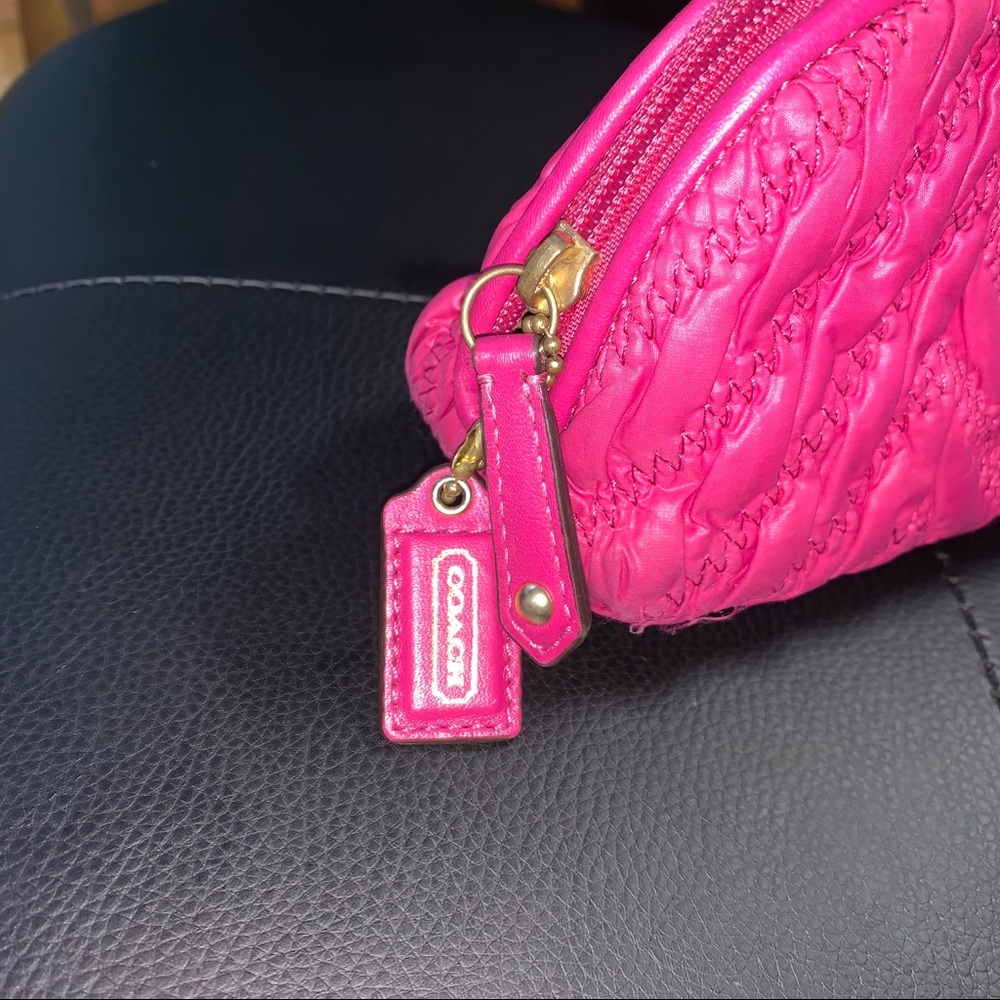 COACH Pink Cosmetic Bag - Picture 2 of 9